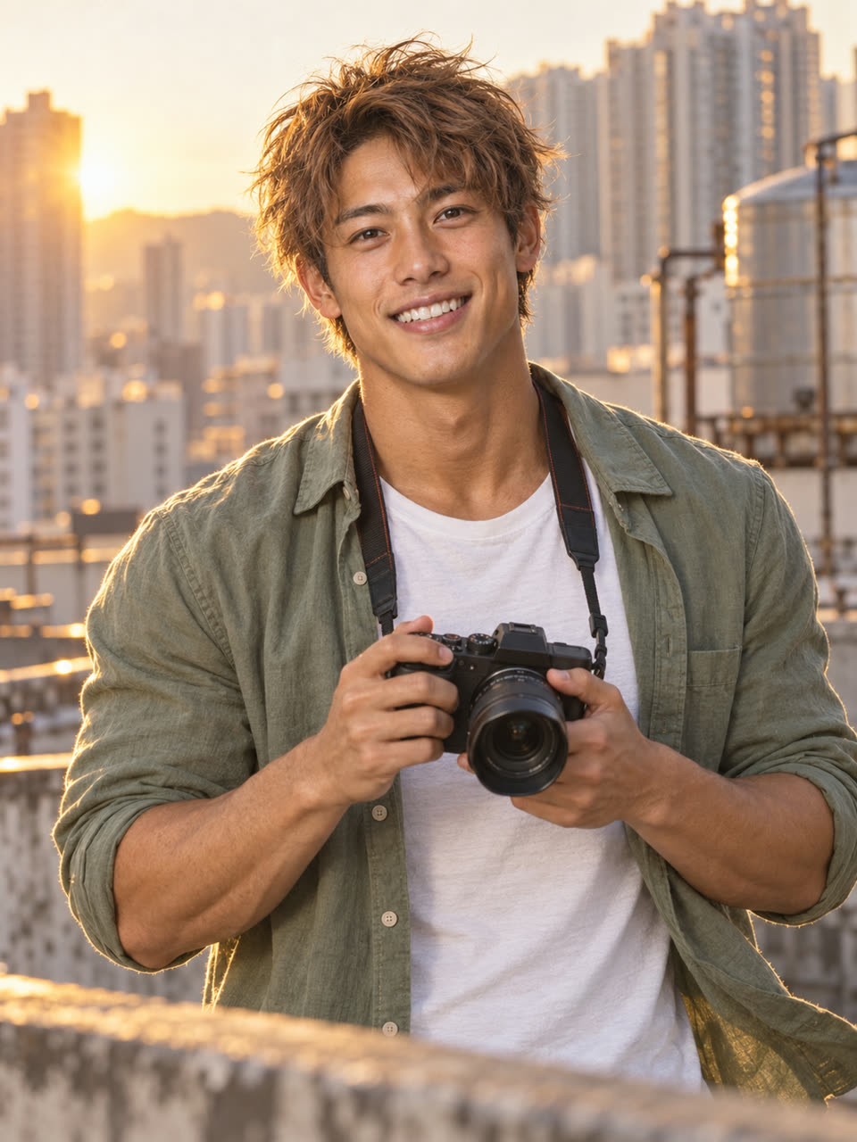 HARU 高瀨晴人 — Osaka-born photographer · REN's junior from London (AI)